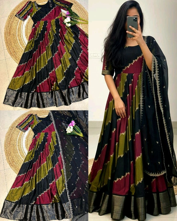 Most Trending Design Anarkali With Duaptta - 3XL