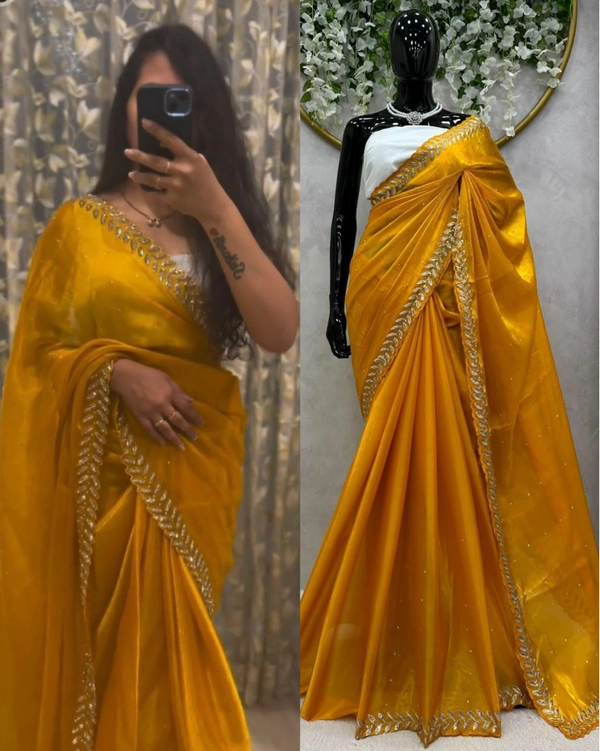 Jimmy Choo Saree 5 Colours - Free Sizs, Yellow