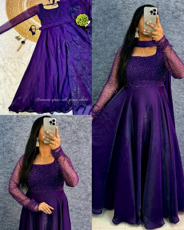 Trendy perfect party wear for upcoming festivals and functions, Extra adding dupatta and belt for looking style change multiple ways 🥳 - M, Pigment Indigo