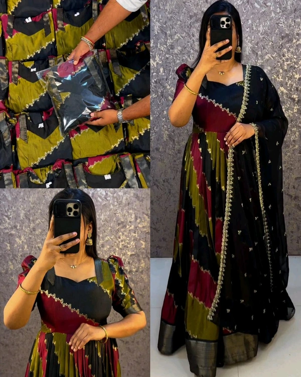 Most Trending Design Anarkali With Duaptta - S