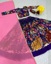 Launching Wedding wear Lehenga Choli With Cancan - 2XL, White