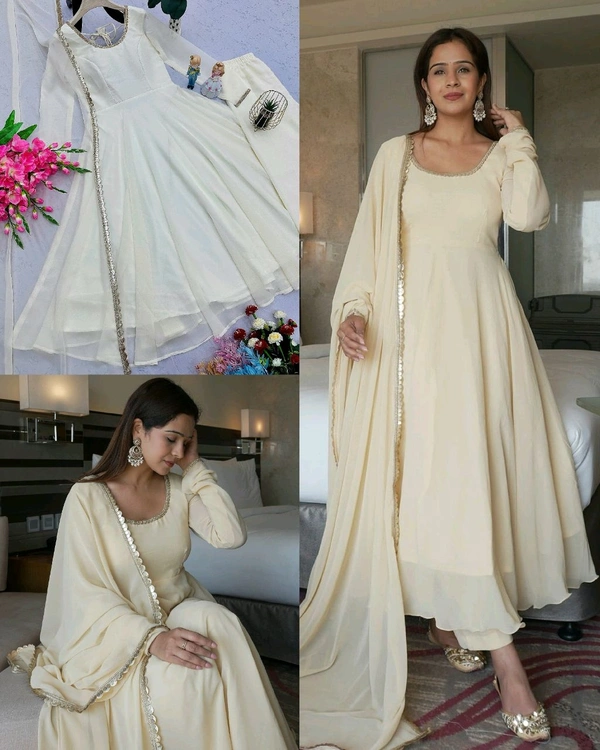 White Beautiful Super Hit Outfit
- 2XL
