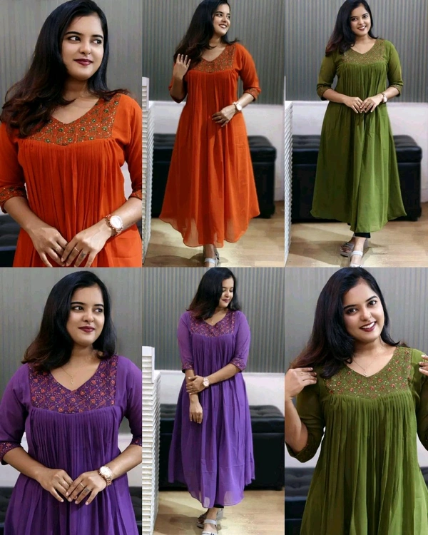 New launching festival special Kurtis - 2XL, Orange