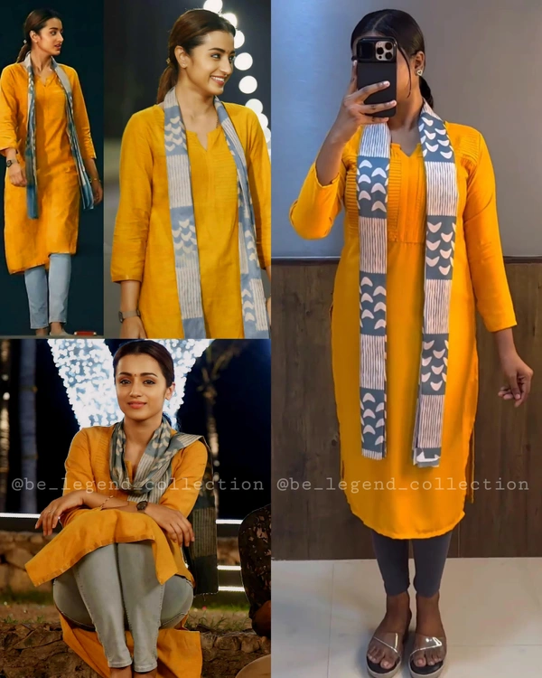 96 Movie Trisha Mam Kurti Set - XS