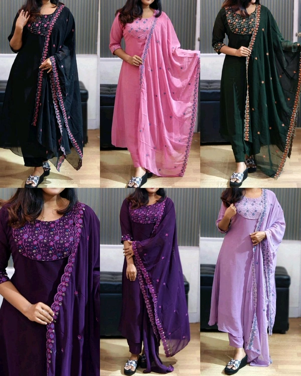 New launching festival special Kurti with dupatta - XL, Pink