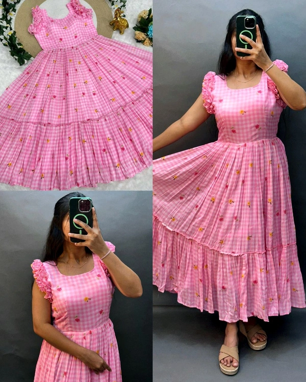 Mul-Chanderi Summer Midi Collection⛱️
- M, Pink