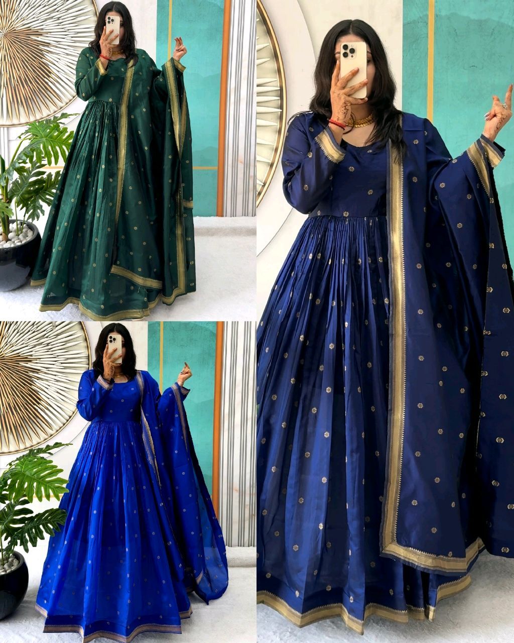 Gown With Dupatta - Be legend Collection