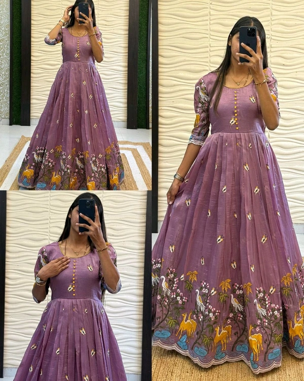 Super Hit Beautiful Gown - 2XL, Hippie Green