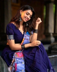 Blue Ready To Wear Lehenga - M