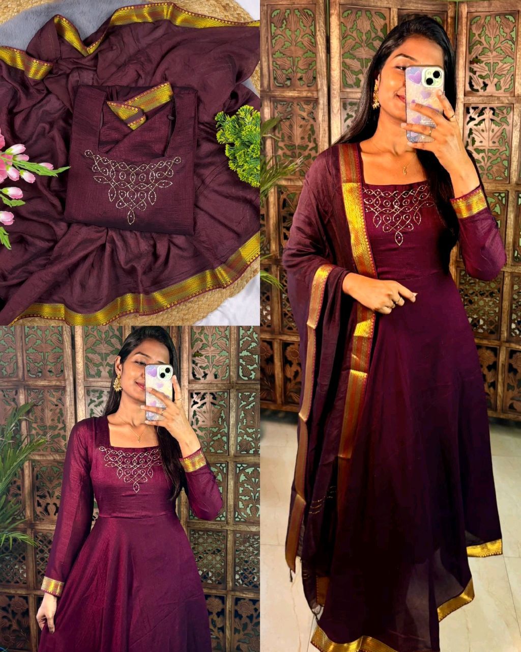 Gown With Dupatta - Be legend Collection
