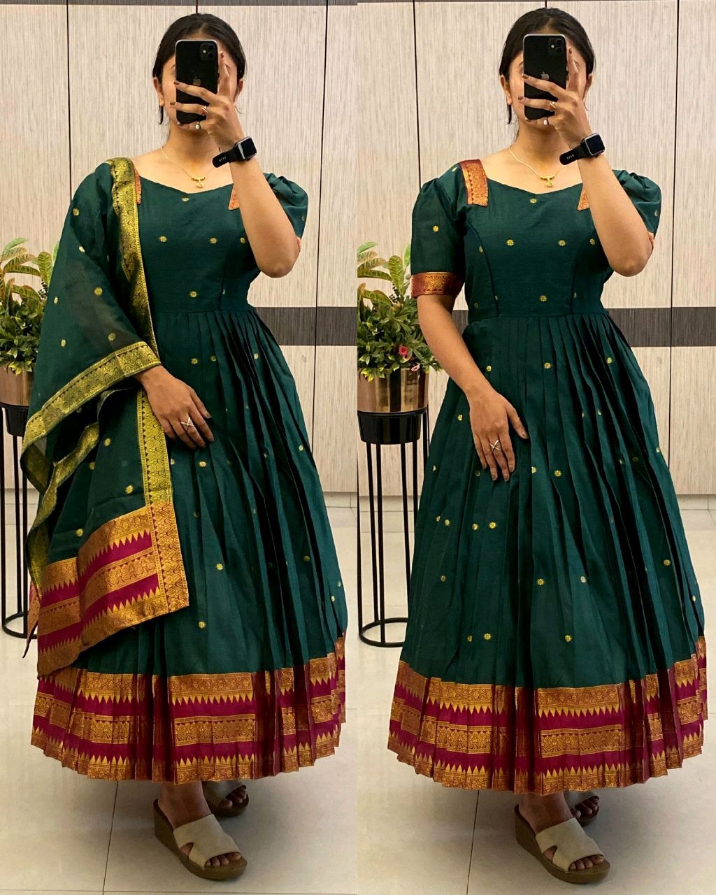 Gown With Dupatta - Be legend Collection