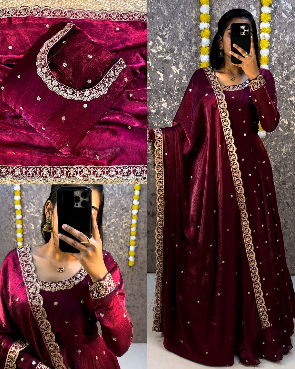 Gown With Dupatta - Be legend Collection