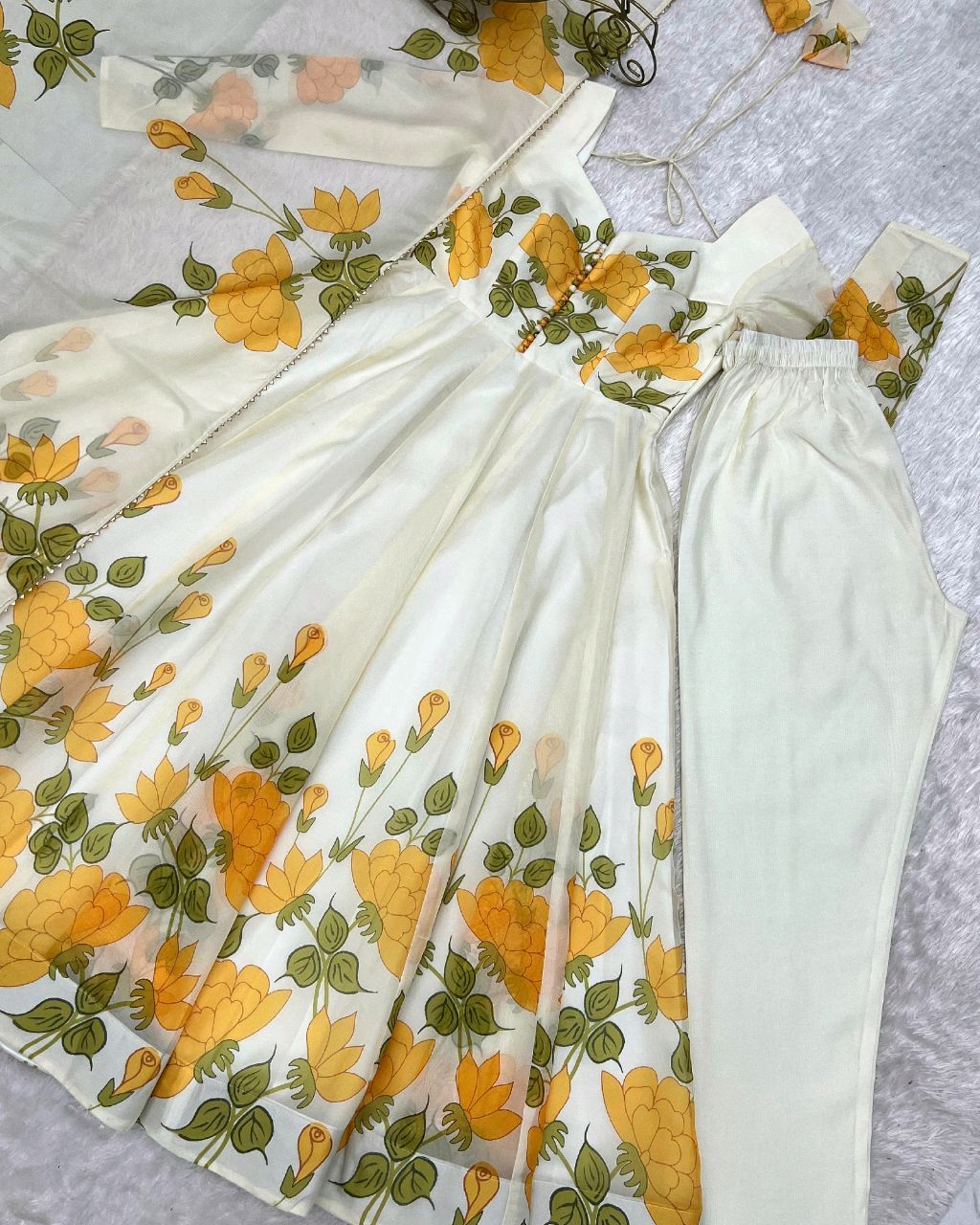 Gown With Dupatta - Be legend Collection