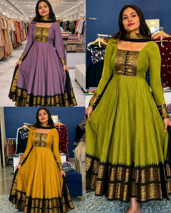 Gown With Dupatta - Be legend Collection