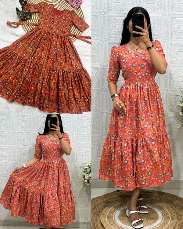 Trendy New Designs Beautiful Hakuba Maxi Dress - M, Papaya Whip