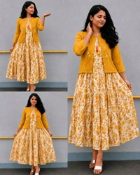 Stylish Party Wear Coat with Inner
- S, Pink