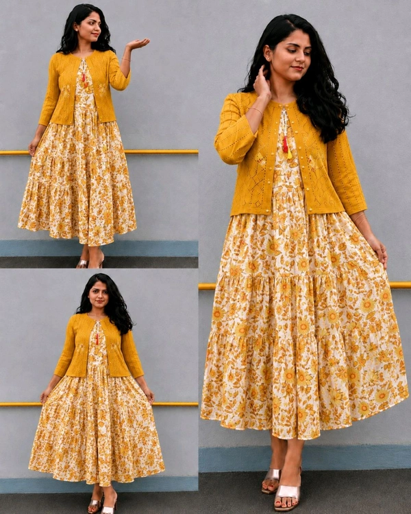 Stylish Party Wear Coat with Inner
- L, Tangerine