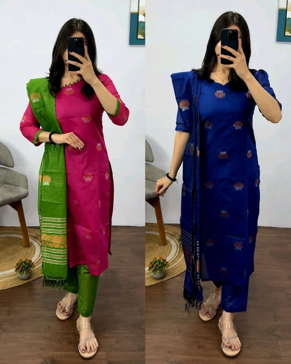 Stylish Kurti with Pant & Dupatta Set for Women | Festive Ethnic Kurta Set
- 2XL, Hibiscus