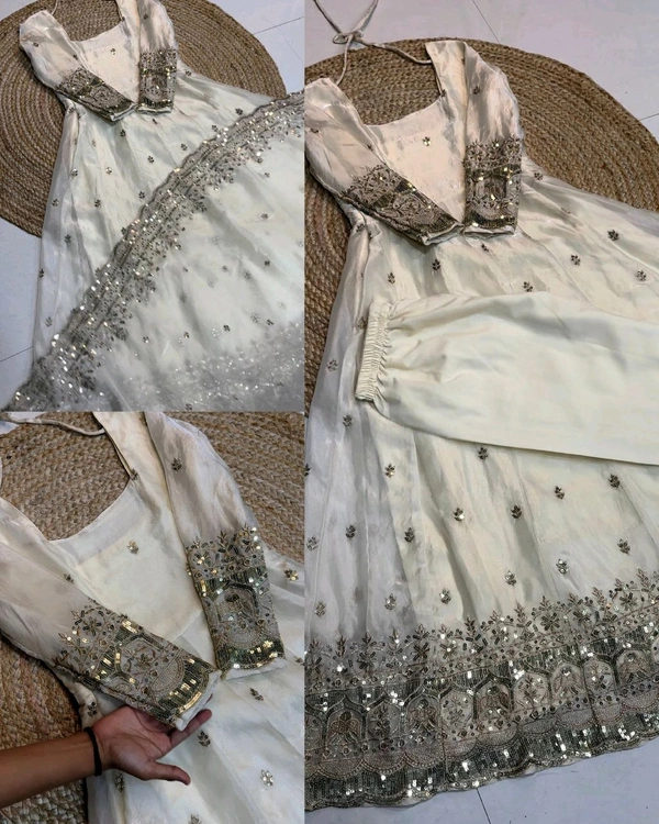 NEW Launching Designer Party Wear Look Collection - XL, White