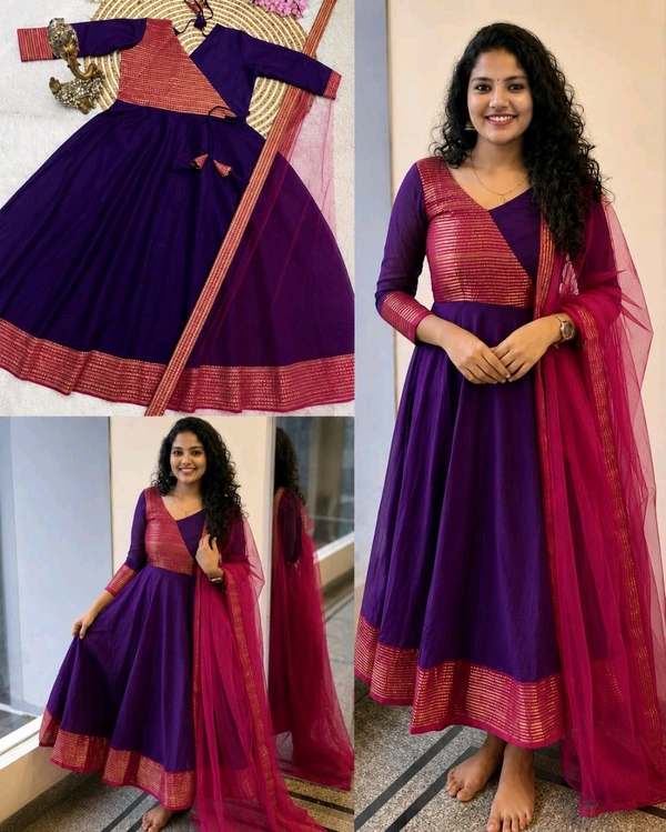 Stylish New Super Trendy Traditional Outfit
- M, Purple