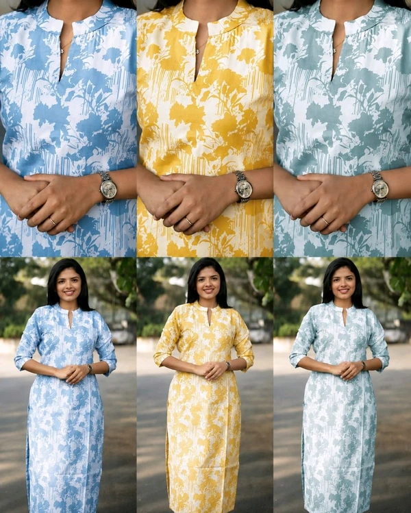 Elegant Daily Wear Kurti - L, Lite Grey