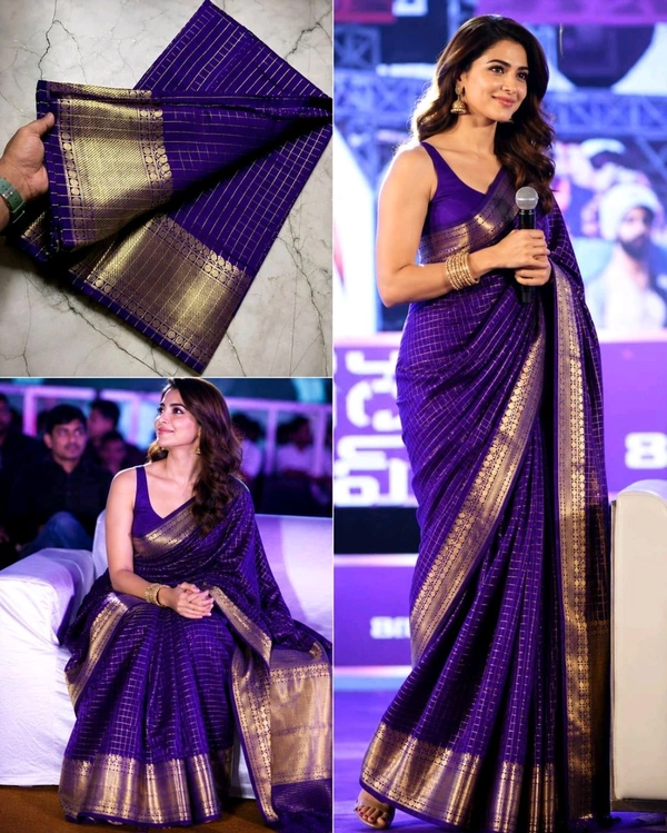 BANARSI CELEBRITY INSPIRED SOFT SILK SAREE
- Pigment Indigo
