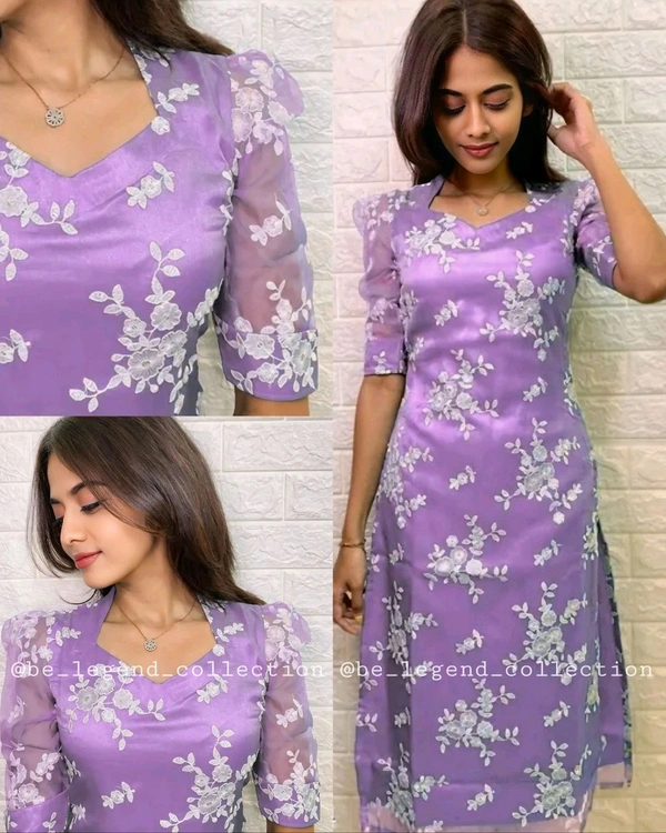 Stylish Kurtis WITH COLOURS - Wisteria, 2XL