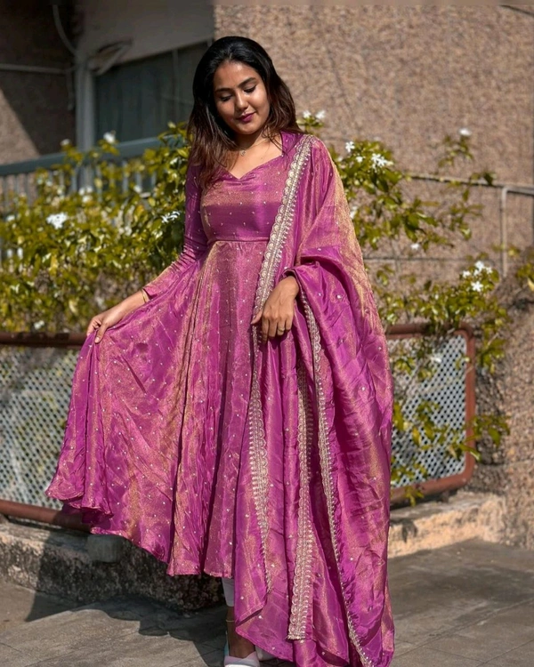 Designer Silk Gown A Beautiful Blend Of elegance and Charm For This Wedding and festival - L