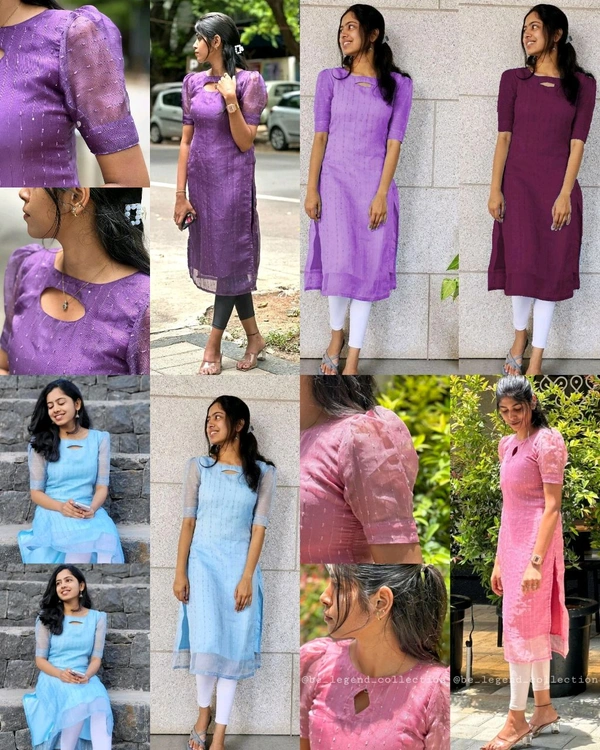 SUMMER kurti - Blue, XL