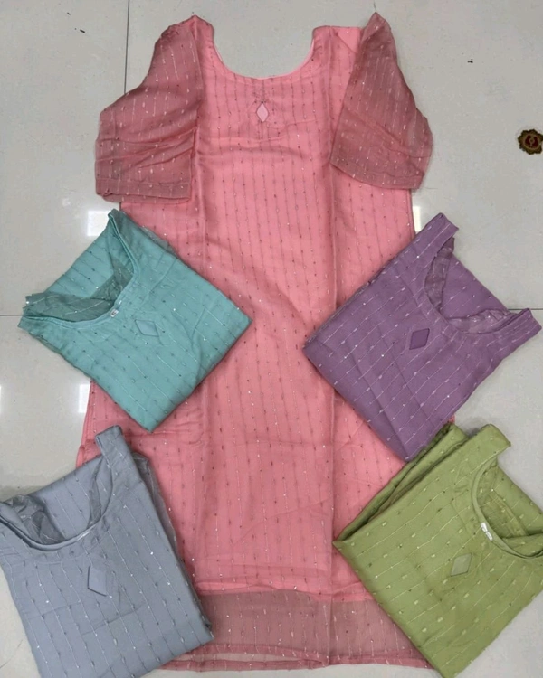 SUMMER kurti - Grey, 4XL