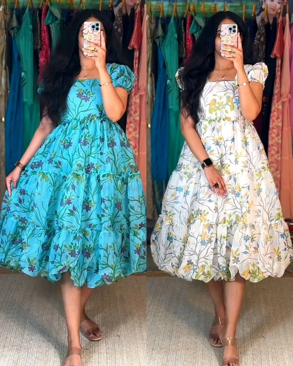 New Stylish Kota Frock - Boston Blue, XL