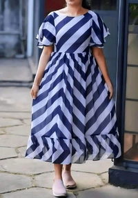Stylish Classic Elegant Gown - 2XL, Pink