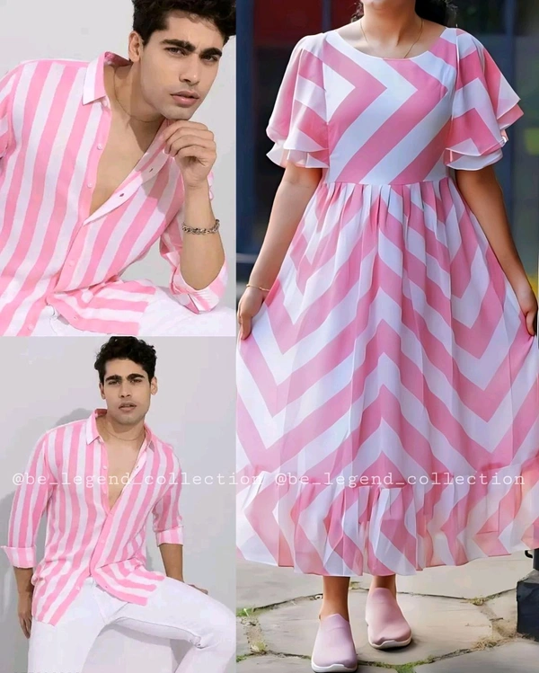 Trendy Couple Set - Green, Men - L / Women - M