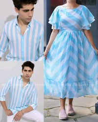 Trendy Couple Set - Green, Men - L / Women - M