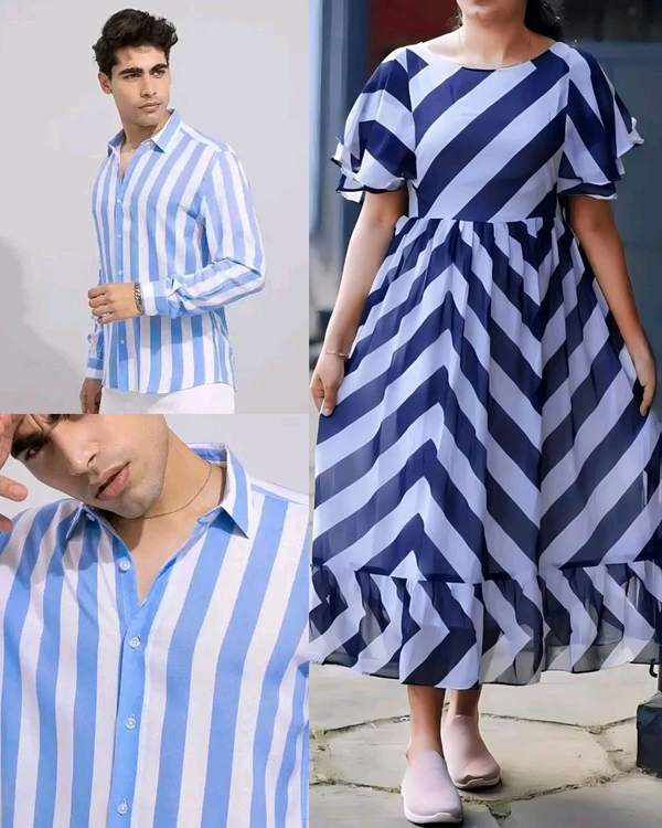 Trendy Couple Set - Green, Men - L / Women - M