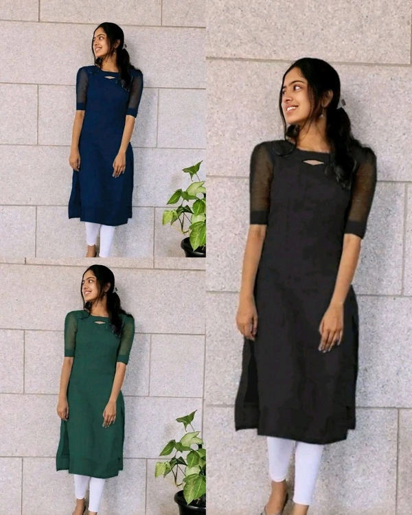 SUMMER kurti - 2XL, Navy Blue