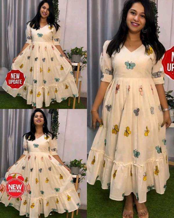 Stylish Butterfly Gown - M