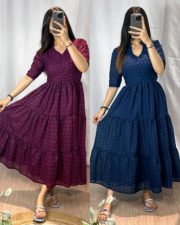 Elegance Summer Hakoba Maxi - 2XL, Wine