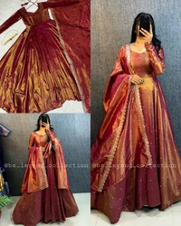 Grand Premium Look Outfit With Colours - Copper Red, S