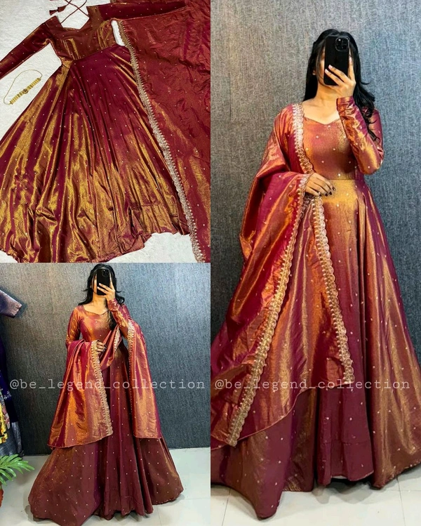 Grand Premium Look Outfit With Colours - Copper Red, S