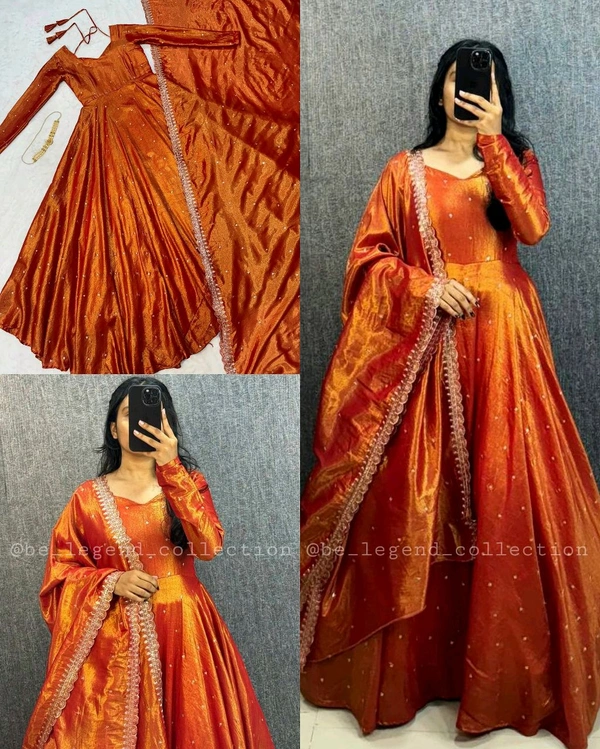 Grand Premium Look Outfit With Colours - Copper Red, S