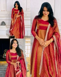 Grand Premium Look Outfit With Colours - Copper Red, S
