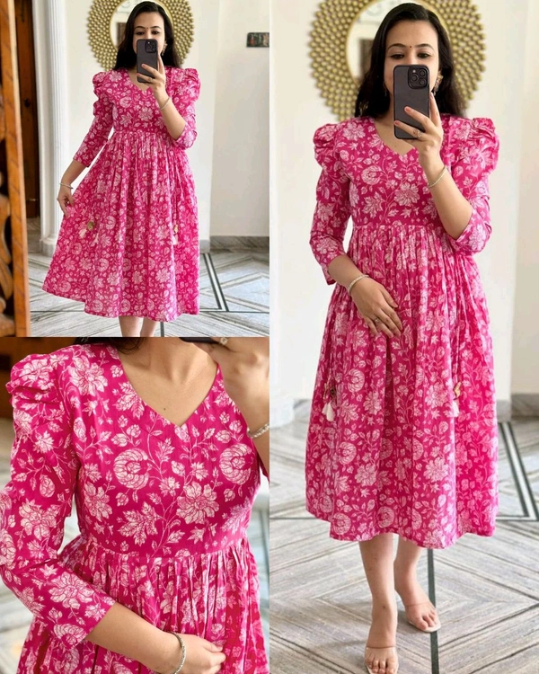 COTTON Gown - XL, Pink