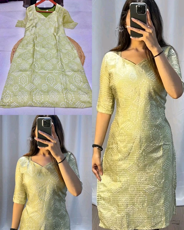 Stylish Office / College Wear Kurtis - Green, 3XL