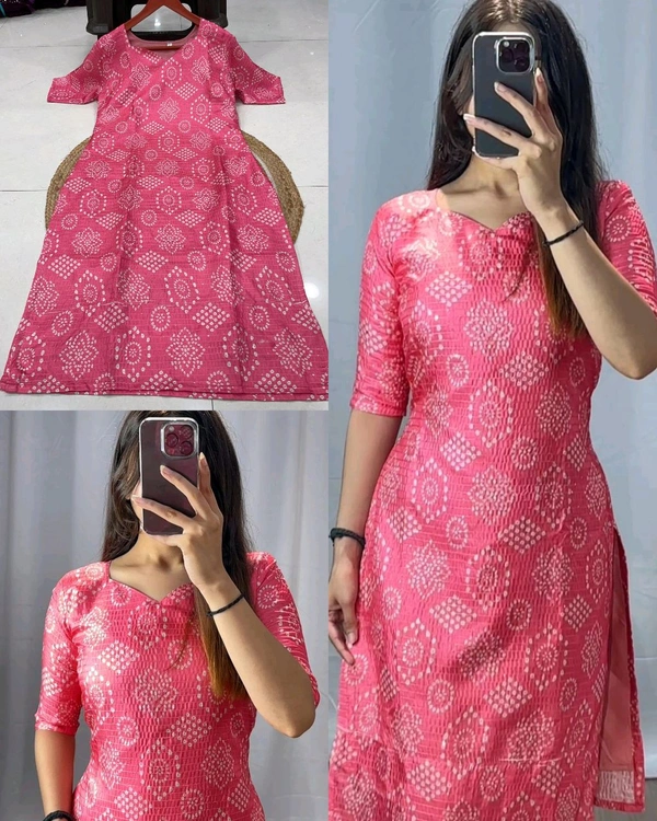 Stylish Office / College Wear Kurtis - Red, 2XL