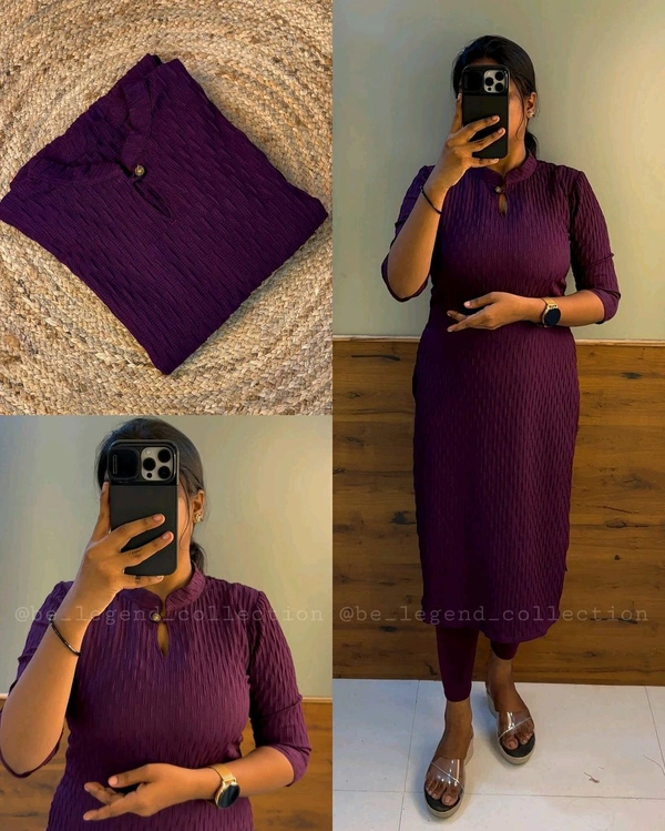 Trending Pocorn kurti - 3XL, Wine