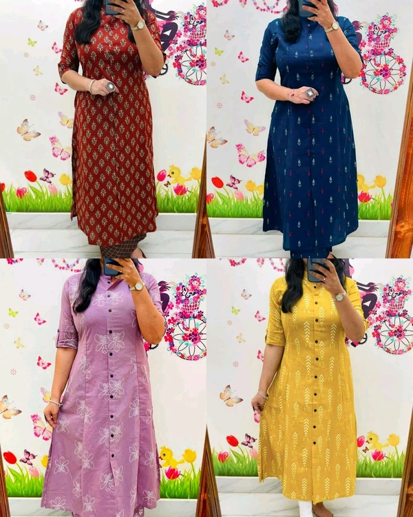 Launching Designer Co-Ords set in *Aline kurti pattern paired with Ankle length pant  - Maroon, XL