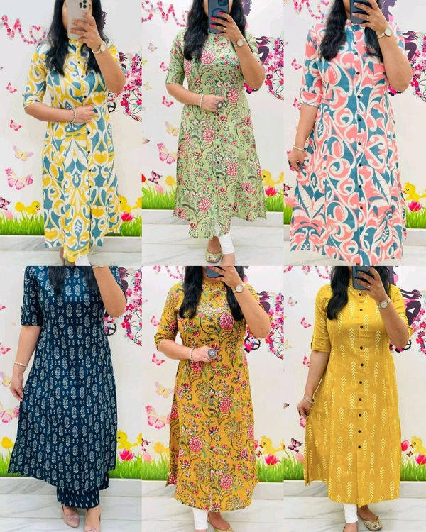 Launching Designer Co-Ords set in *Aline kurti pattern paired with Ankle length pant  - Musterd 5th, M