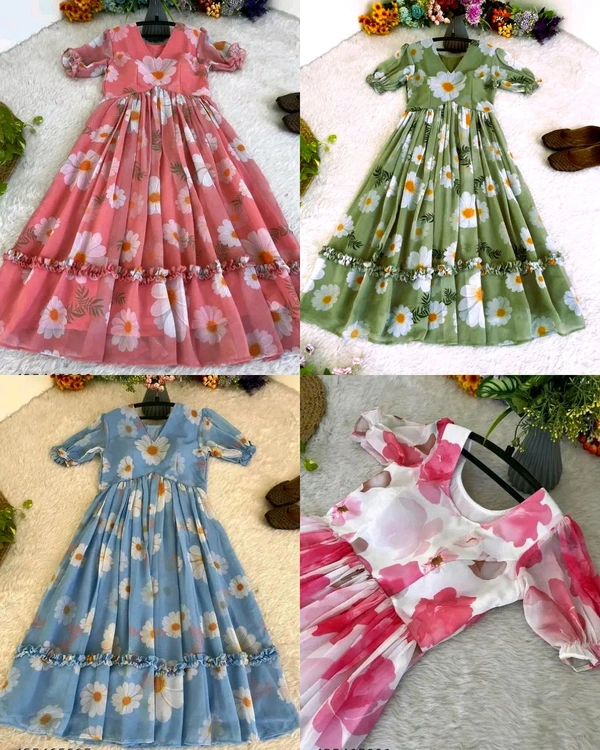 Stylish Glamorous Women Gowns - Green, XL