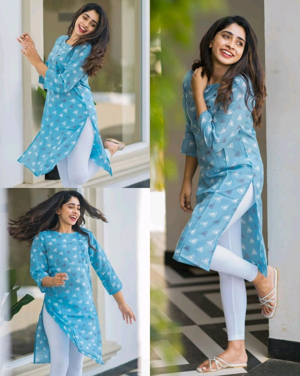 Ensemble Kurtis - Sky Blue, L